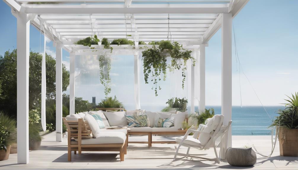 coastal inspired pergola design ideas