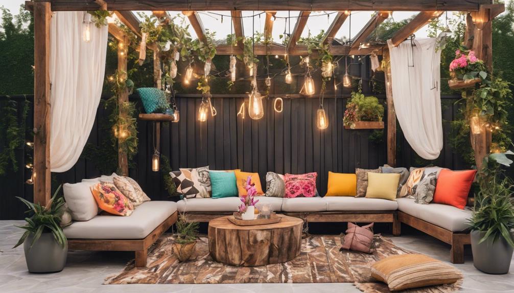 eclectic home pergola designs