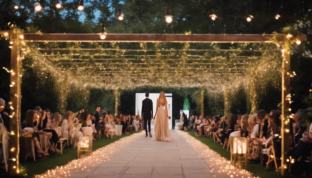 fashion shows under pergola