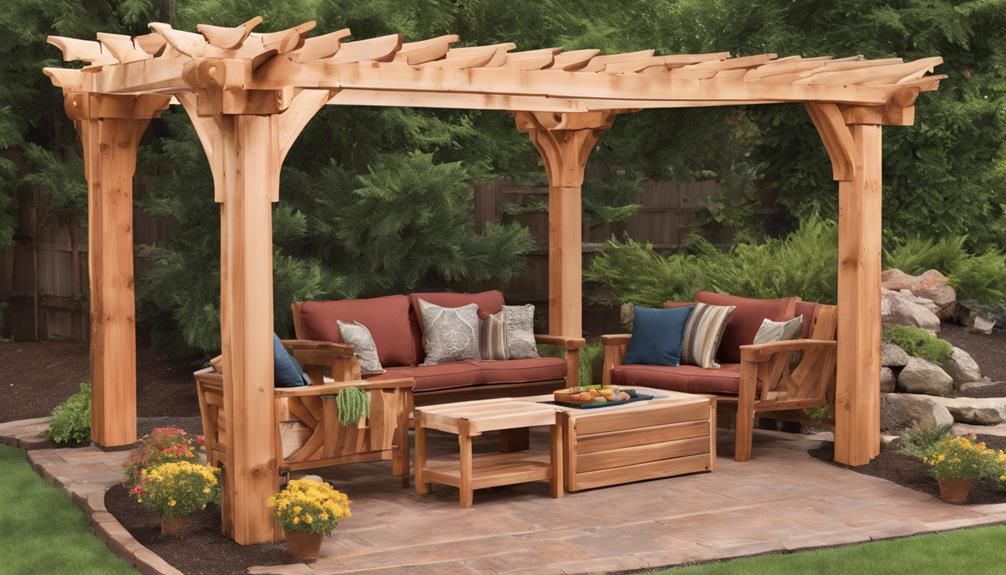 ideal wood for pergola