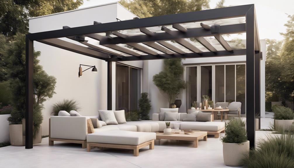 minimalist friendly pergola designs