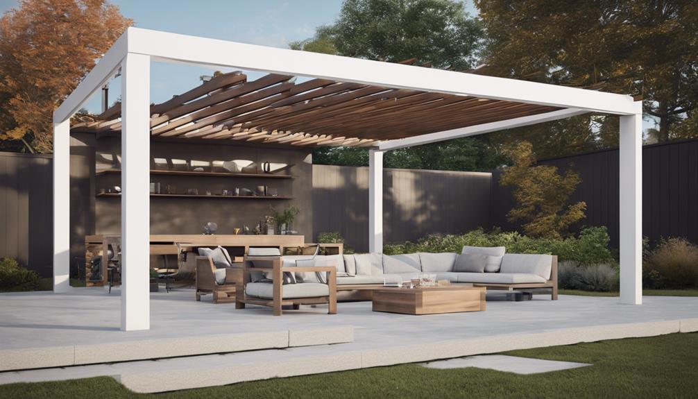 modern homes and pergolas