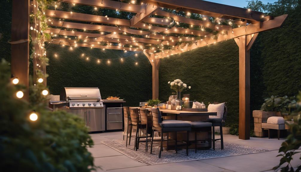 outdoor dining and entertaining