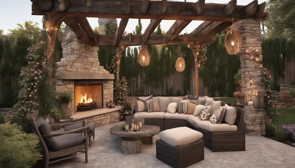 rustic inspired pergola designs