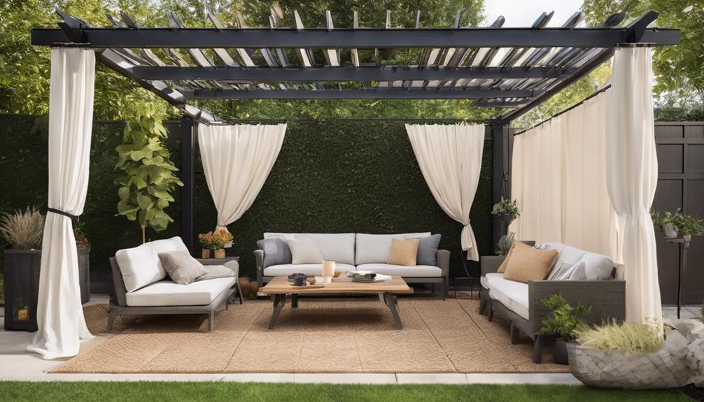 shade with backyard pergola